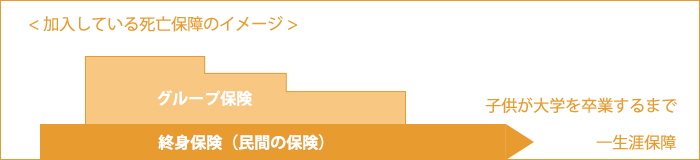 一時的に必要となる死亡保障はお手頃な保険を。